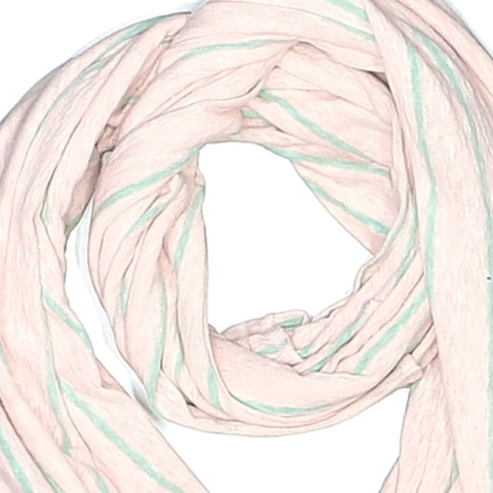 NWT! Gap - Knit Striped T-Shirt Infinity Scarf - Pink Cameo & Mint Green Stripes